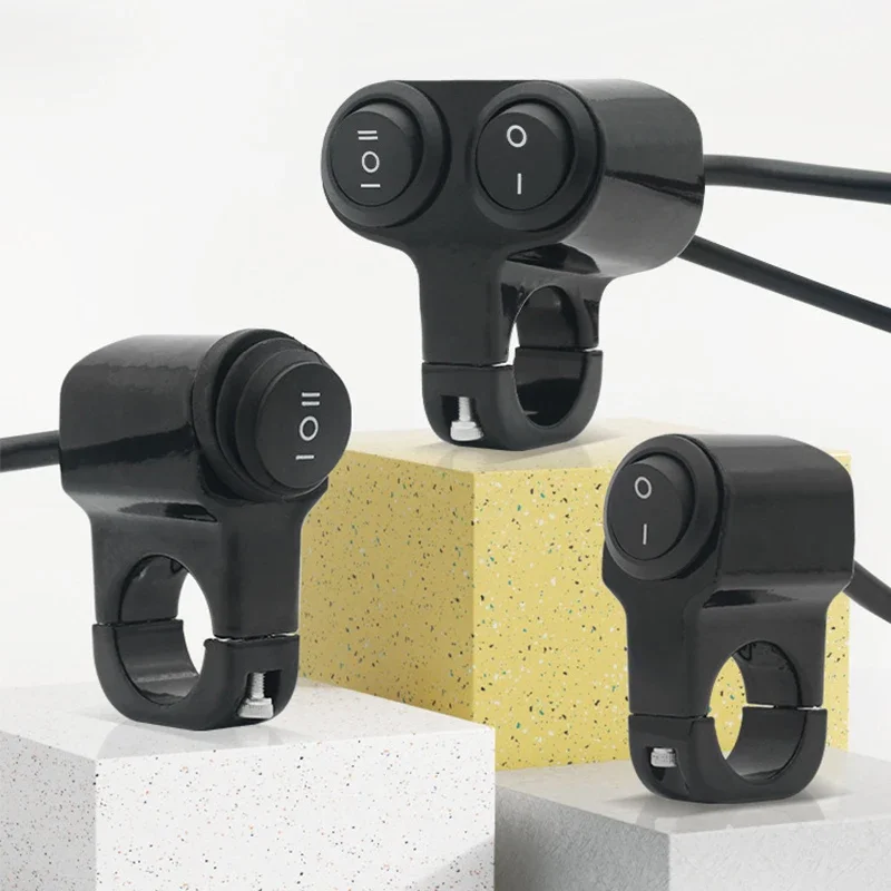 

7/8in Motorcycle Handlebar Headlight Aluminum Alloy ON/OFF Switch Moto Accessories Waterproof Fog Light Equipment And Parts