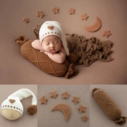 Baby Photo Props Handmade Felt Stars Creative Styling Props Newborn Photography Props Baby Boy Girl Shooting Swaddle Blanket