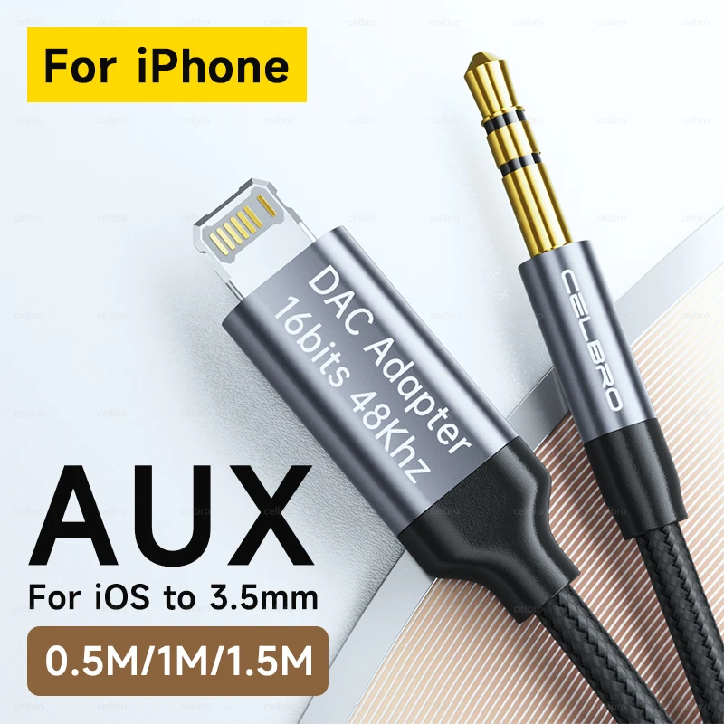 For IOS to 3.5mm Adapter Aux Audio Cable lightning cat For Iphone 14 Pro 13 8 Pin To 3 5 MM Jack For Apple 12 11 mini Xs Max Xr