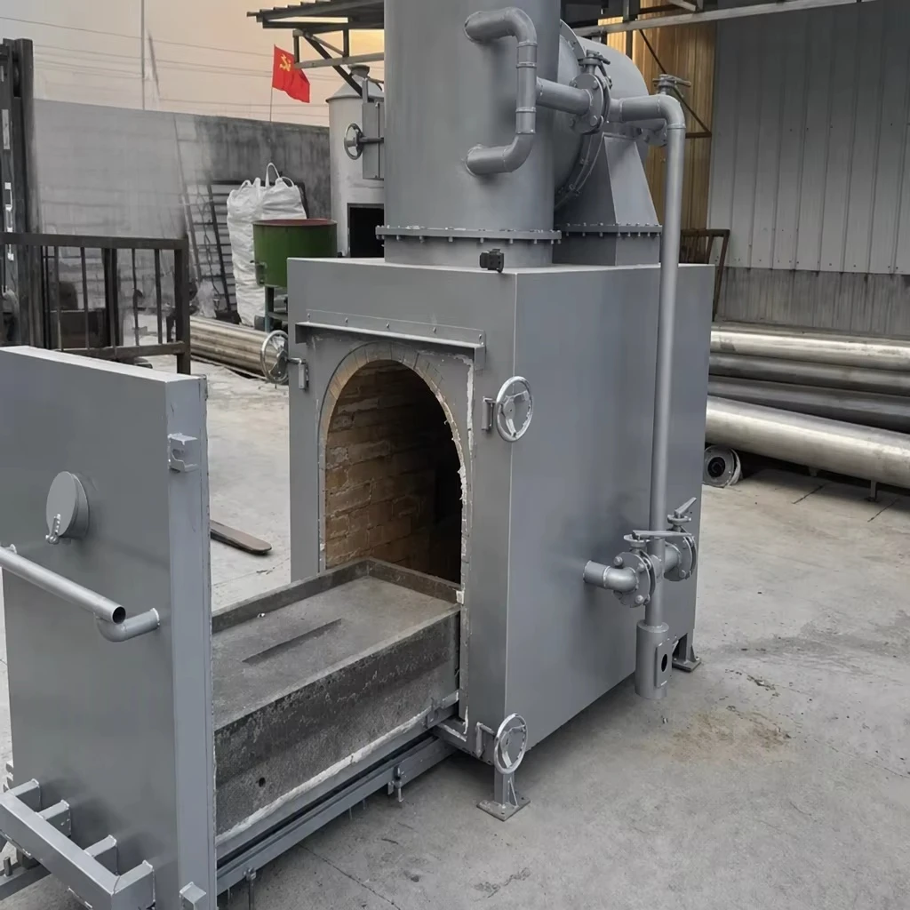 6 Layer Insulation Wall Pet Cremation Machine, 500~1200℃ Primary Chamber Small Scale Dead Animal Incinerator for Pet Clinic