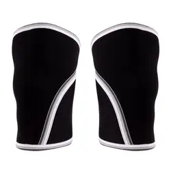 Pair 7mm Neoprene Knee Sleeves for Weightlifting Powerlifting  Training