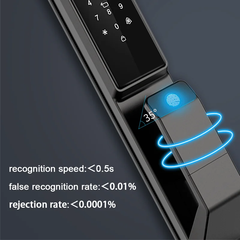 Outdoor waterproofing Face Fingerprint Password Smart Door Lock With Camera WiFi Tuya APP Remote Voice Intercom Electronic Lock