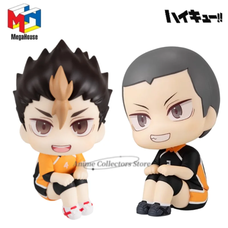 

In Stock Original MegaHouse Haikyuu!! Look Up Yu Nishinoya Ryunosuke Tanaka Anime Figure Model Ornaments Toys Holiday gift