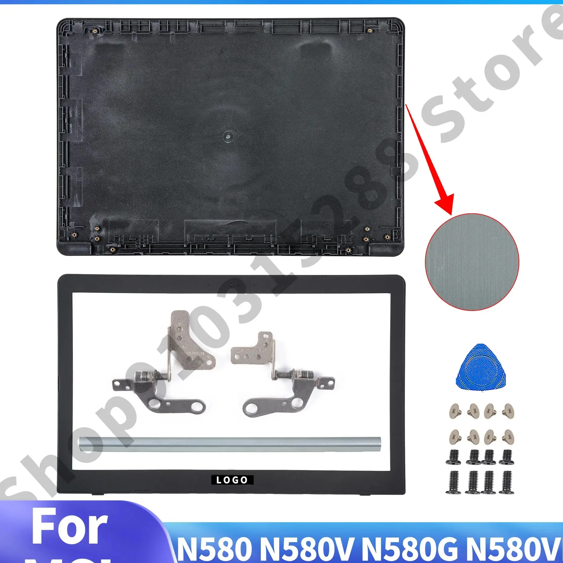 COVER For N580 N580V N580G N580VD X580 X580G X580V NX580V NX580VD NEW LCD Back Cover/Bezel/Hingecover Repair 15.6IINCH