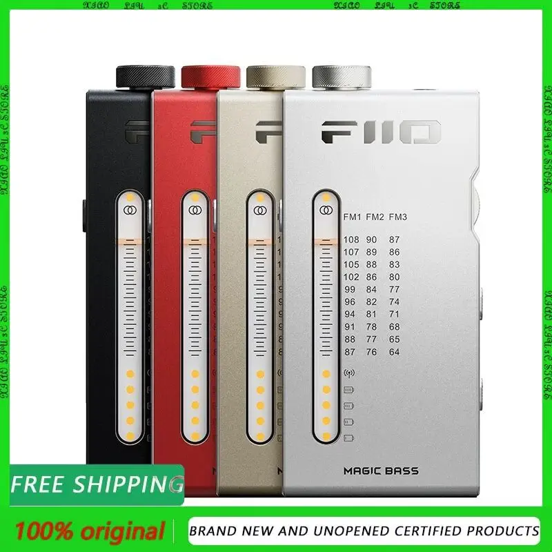 

FIIO RR11 Portable Stereo Radio FM Headphone Amplifier with Si4831 Chip Analog PVR Tuning BASS 3D Sound Effects Custom Gifts