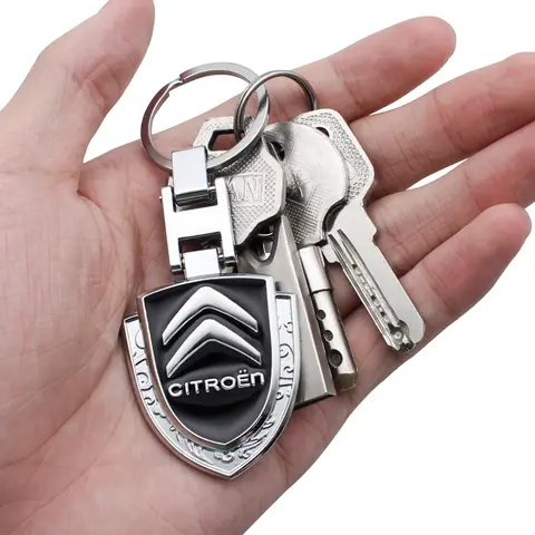 Lega di metallo Auto Distintivo Portachiavi Portachiavi Ciondolo Regali Accessori Per Citroen C1 C2 C4 Grand Picasso C4L VTS C-ELYSEE Berlingo
