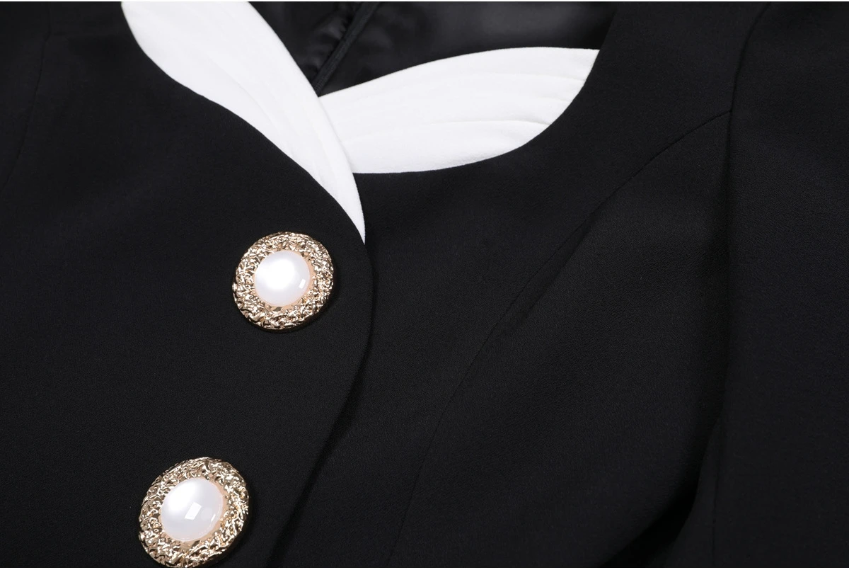 Haut de gamme automne hiver longue Sve coupe ajustée bouton unique Sexy costume de trajet Dr Ele dame Sle Ci trajet Faion