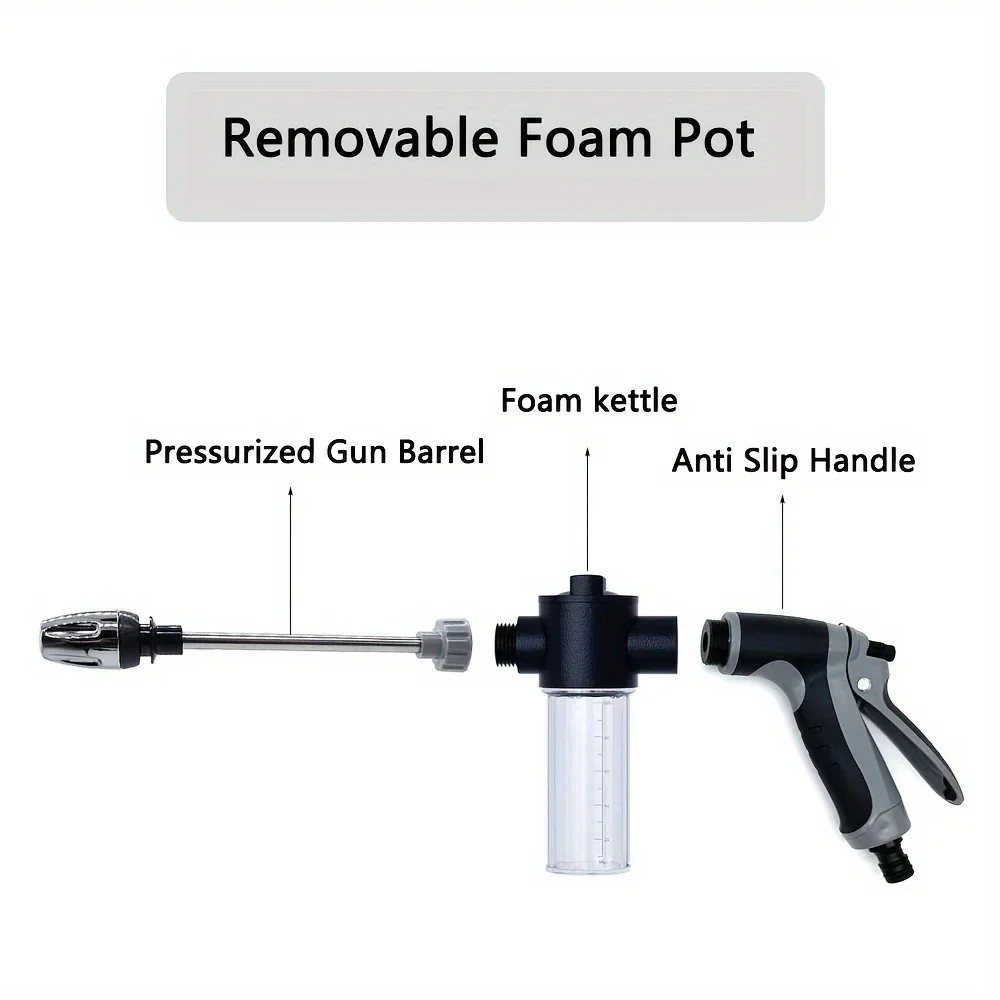 High Pressure Car Water Gun Sprayer Garden Watering Foam Pot Sprinkler Car Wash Water Gun Car Cleaning Washing Tools view 3