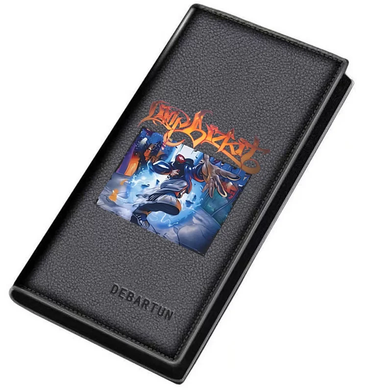 Stylish artwork person city background hand Men's Long Wallets Business Stylish Printing Design Casual Use Christmas Valentine's