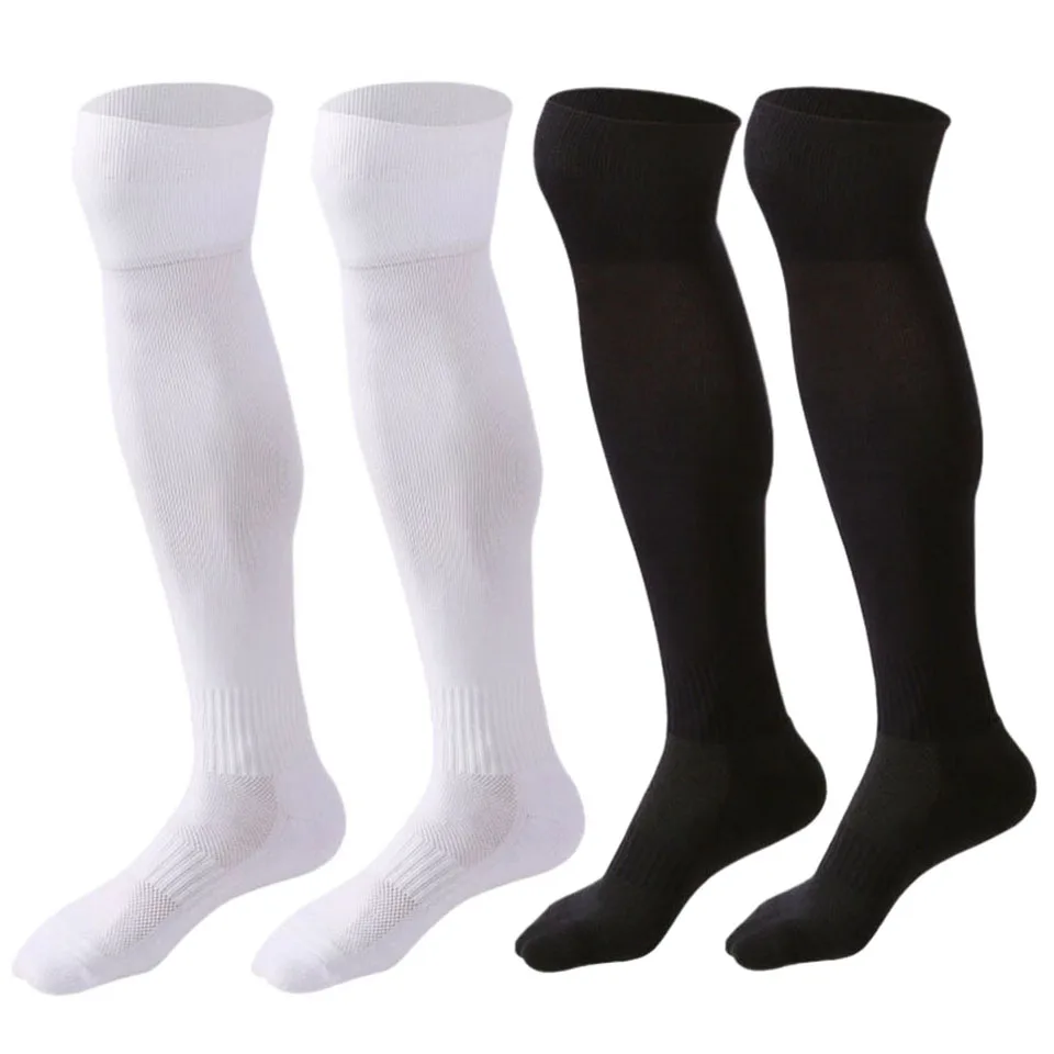 

2 пары спортивных носков унисекс выше колена для мужчин и женщин, футбольные, баскетбольные, бейсбольные, регби, велоспорт, быстросохнущие спортивные носки