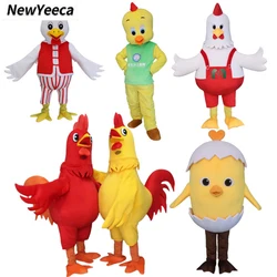 Halloween Chicken Chook Cock Rooster Hen Chick Mascot Costume Adult Cartoon Character Performance Outfit Turkey Cosplay Costume