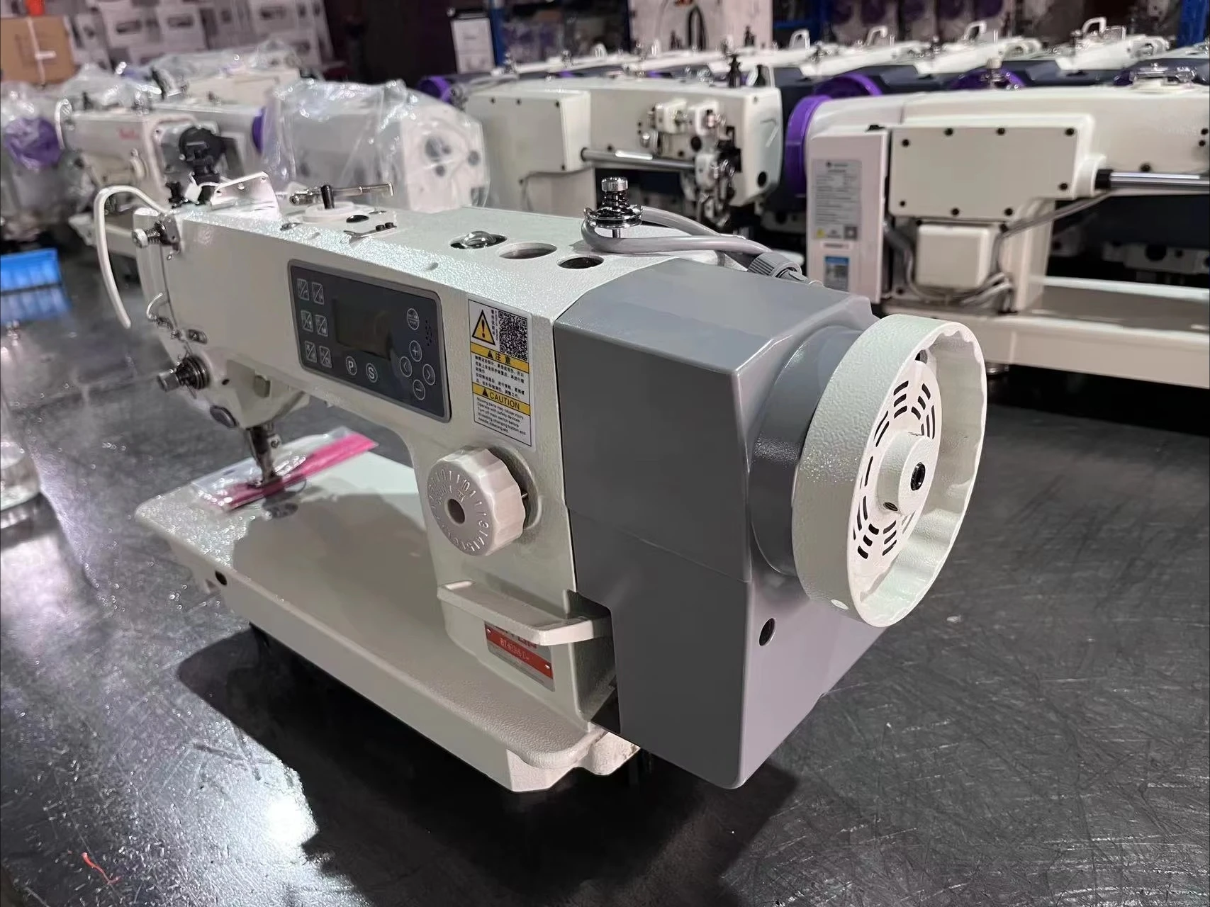 Single Needle Walking Foot Lockstitch Machine Leather Bag Industrial Sewing Machine Automatic Trimming