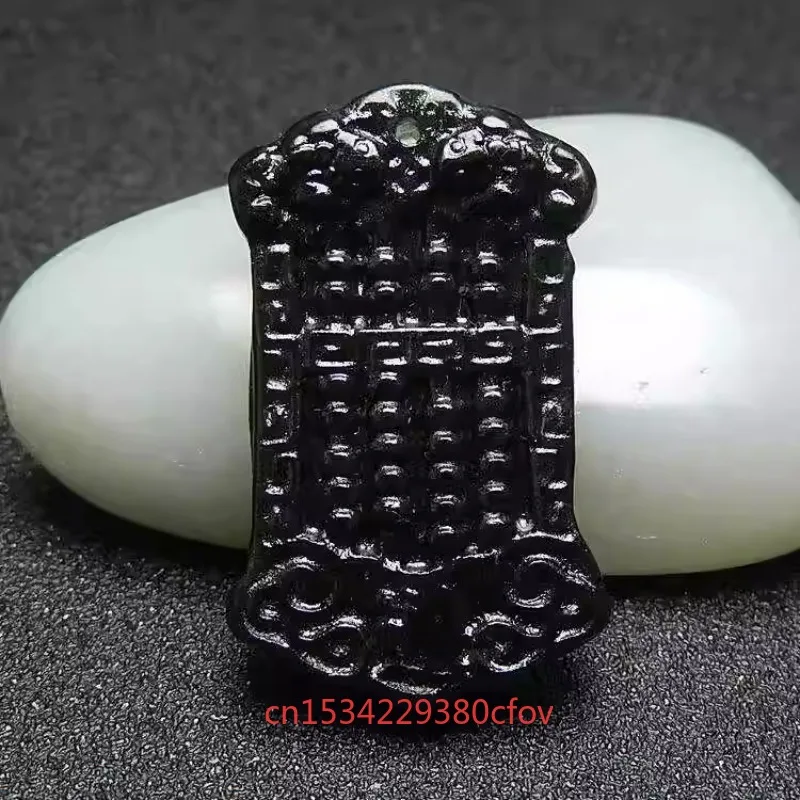 Guizhou Jade Double Pixiu Abacus Pendant Necklace Accessories Jewelry Amulets Fashion Gifts Women Natural Carved Real Charms