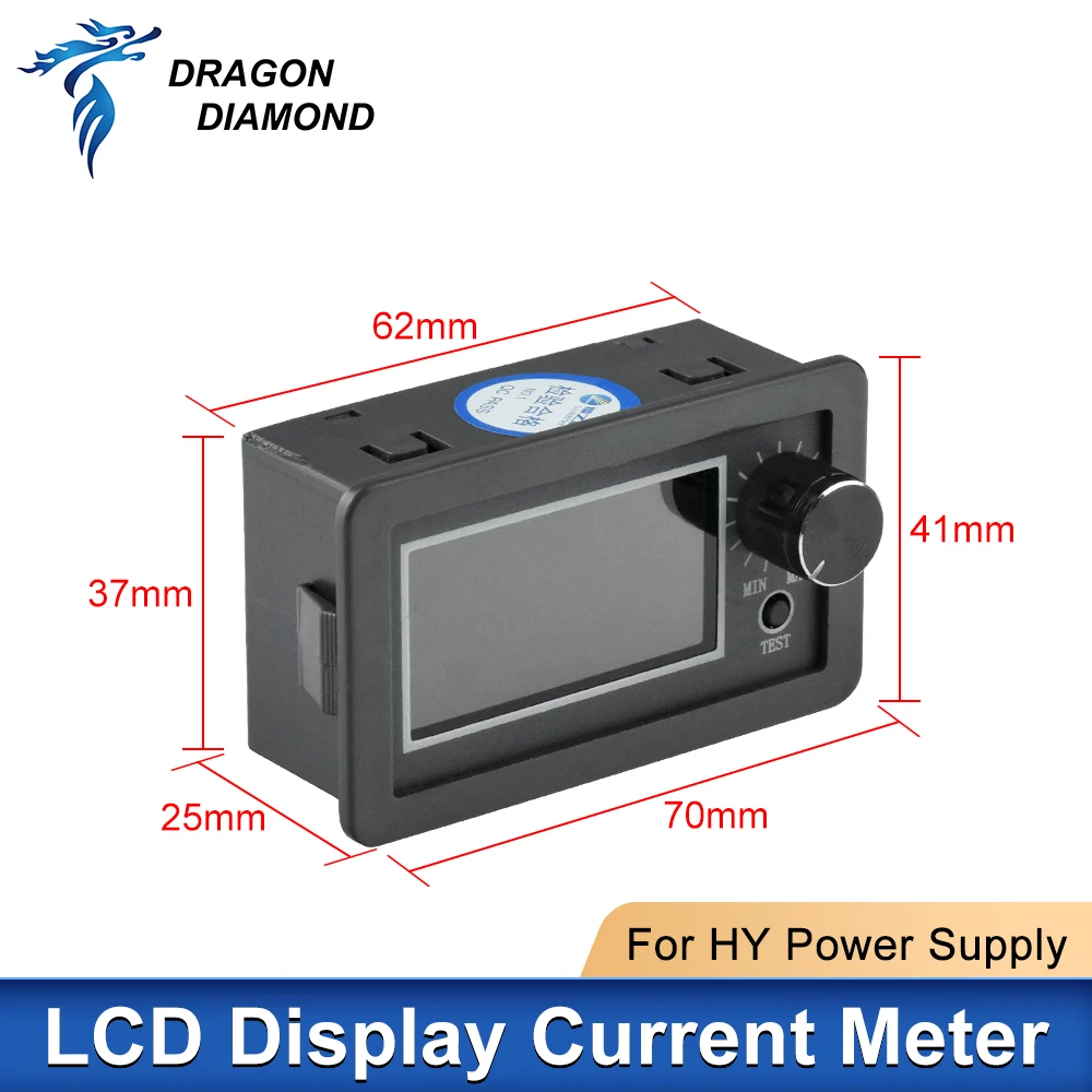 Imagem -05 - Série Display Lcd Dispositivo de Teste Monitor Faça Você Mesmo Co2 Laser Fonte de Alimentação Tela Externa Medidor de Corrente Laser Peças de Reposição hy