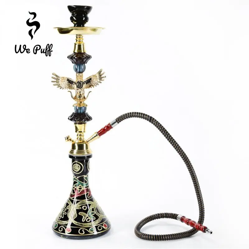 WE PUFF Arab Eagle Hookah Set with Single Hose Chicha Bowl Sheesha Base Narguile Complete Smoking Grass Pipe Shisha Accessories