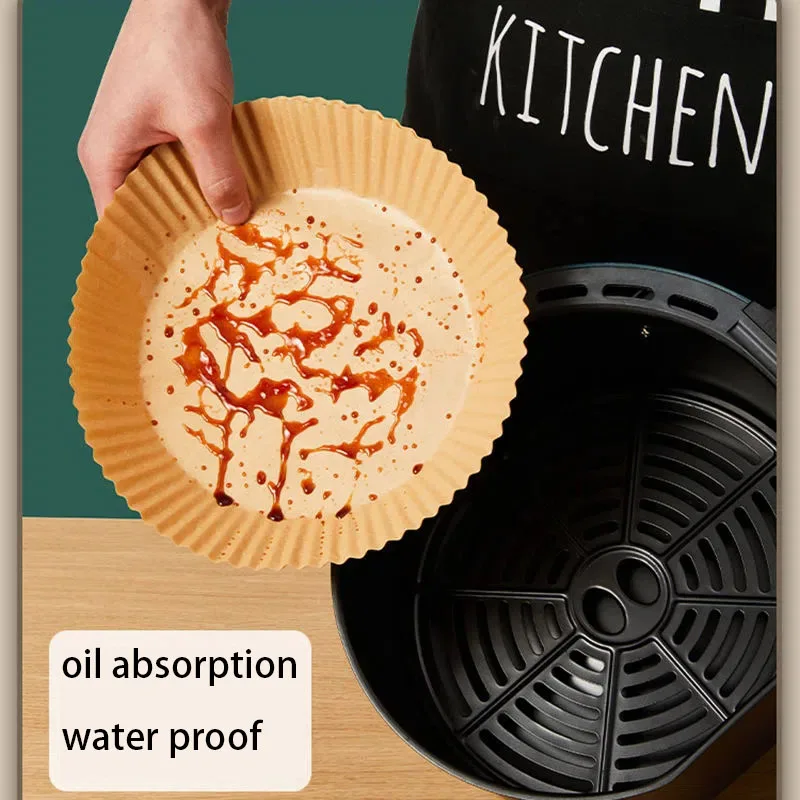 kitchen Air fryer special paper silicone oil tray paper tray oil-absorbing paper food pad baking disposable home baking papers