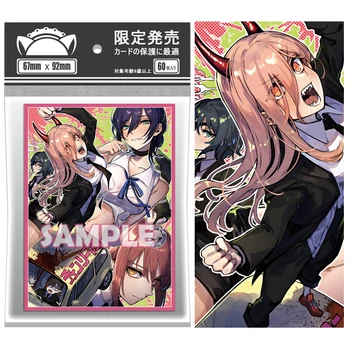 60 개/가방 애니메이션 카드 슬리브 67x92mm 보드 게임 카드 수호자 PTCG 카드 TCG/PKM/MGT 트레이딩 카드 용 쉴드 카드 커버