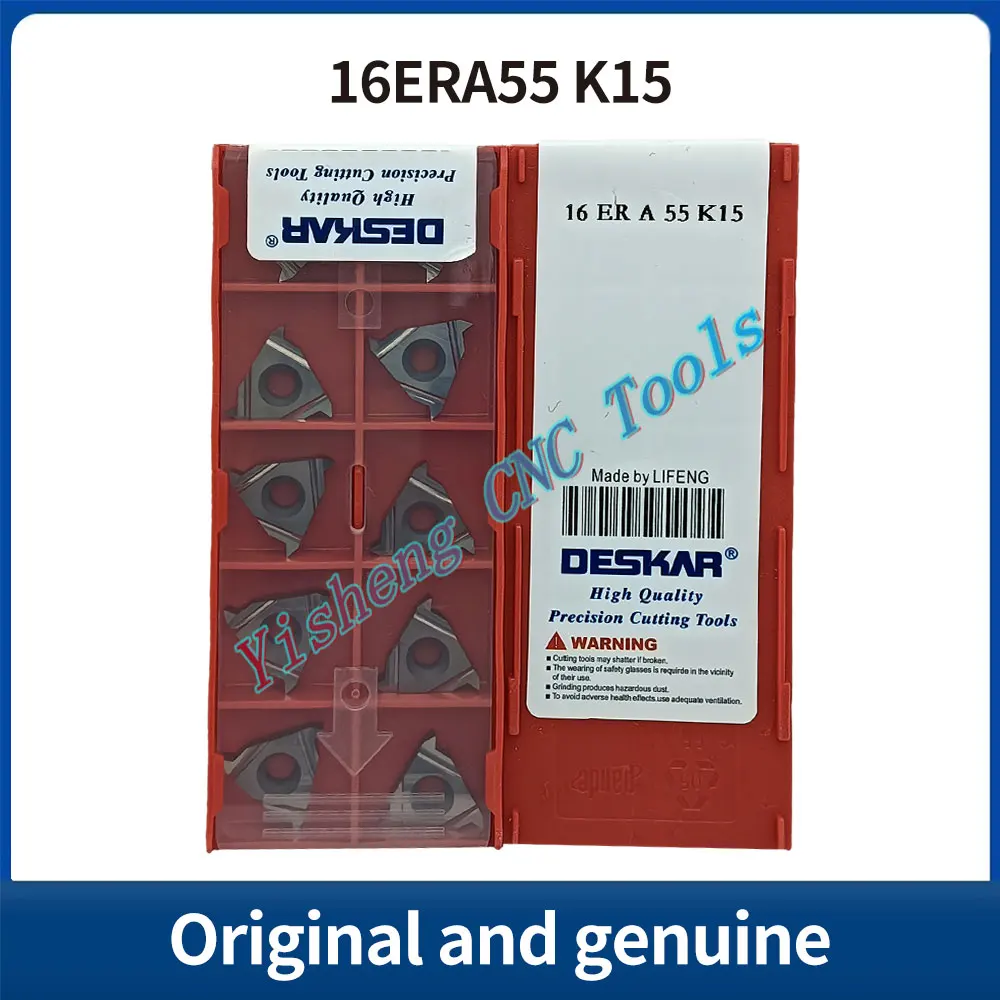 

DESKAR 100% Original 16ERA55 16ERA60 LDA LDC K15 CNC cutting tool indexable threading carbide insert