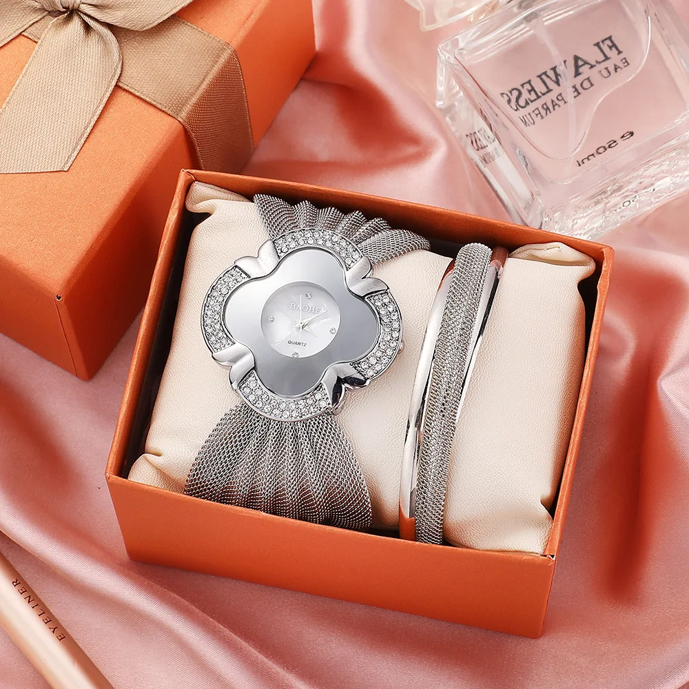 럭셔리 황금 빈티지 시계 여성 우아한 보석 석영 손목 시계 여성 시계의 새로운 패션 팔찌 골드 시계