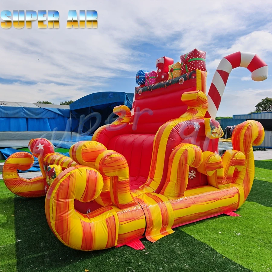 Newest design red and gold inflatable king's seat inflatable throne for sale