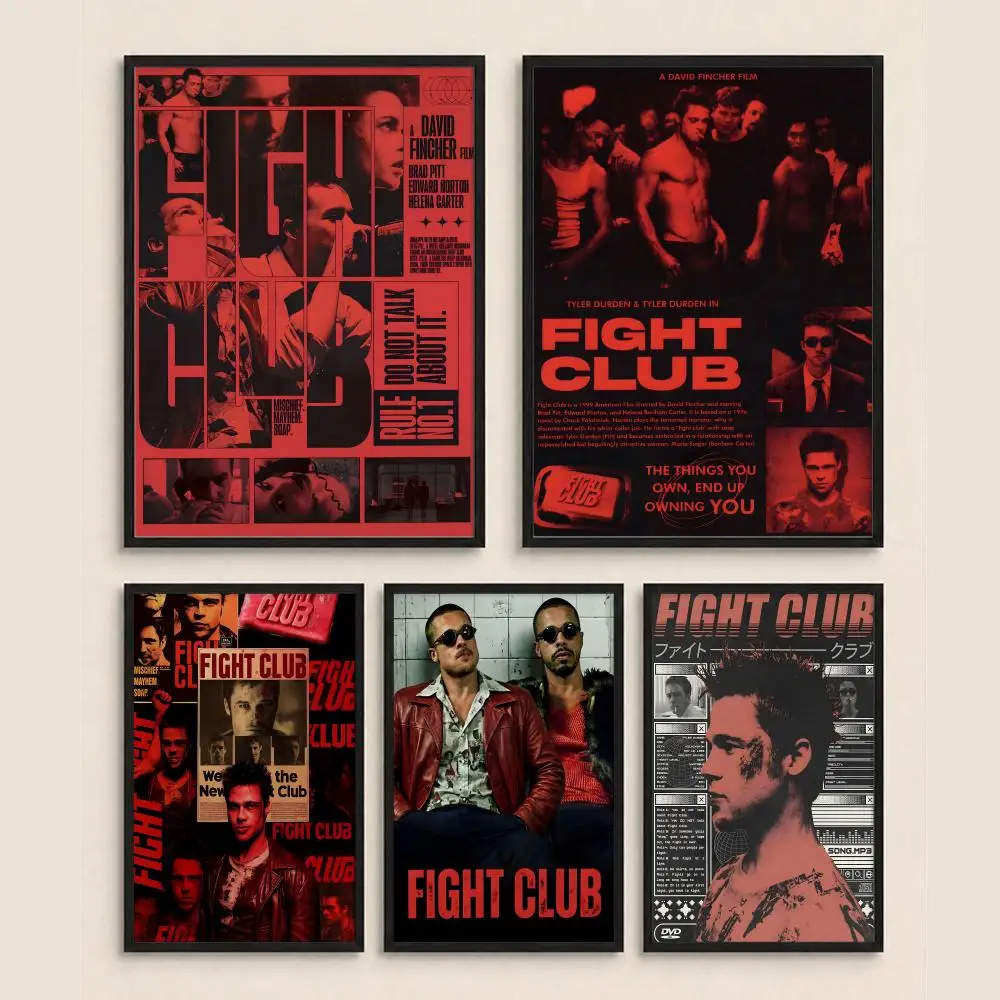 Movie F-Fight C-Club Poster HD art, waterproof, sticky wall, home decoration (living room, bedroom, bar), aesthetic