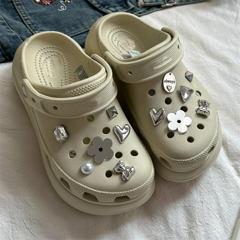 12PCS Advanced DIY Shoes Charms JIBBITZ Fun Slippers Decoration, Party and Festival Fashion Shoe Accessories Xmas Gifts