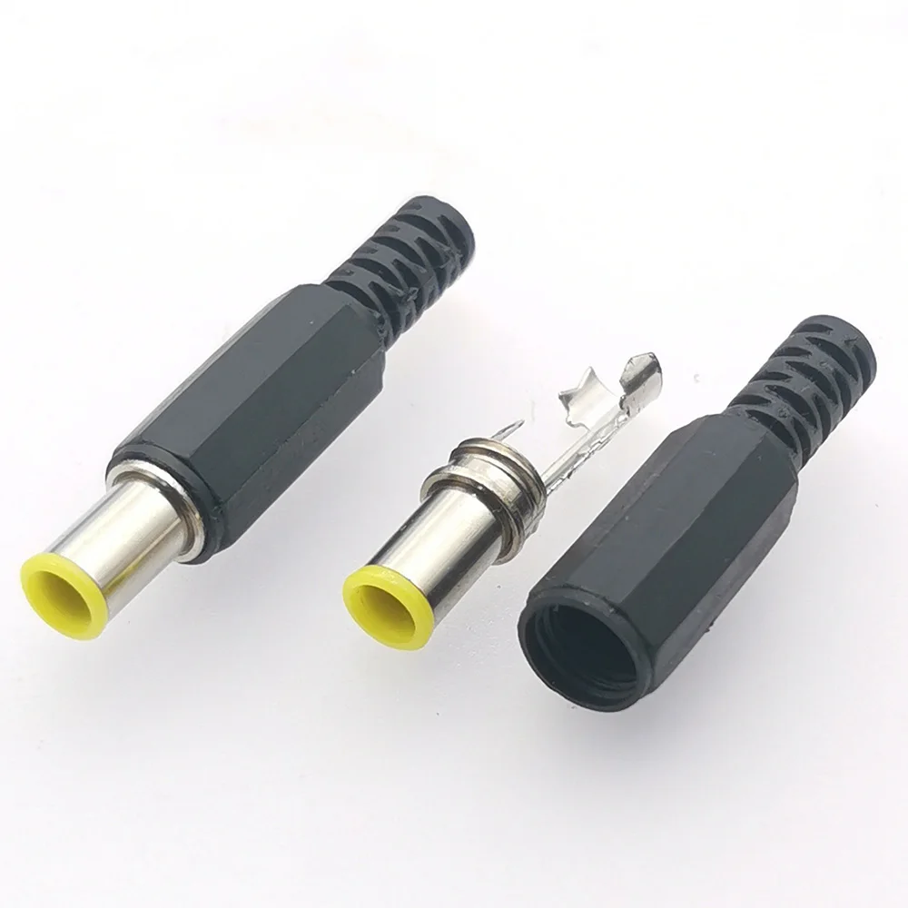 5/10pcs DC Power Plug 6.0×4.4mm Male Connector DC6.0*4.4 DIY Charging Plug Needle diameter: 1.2mm