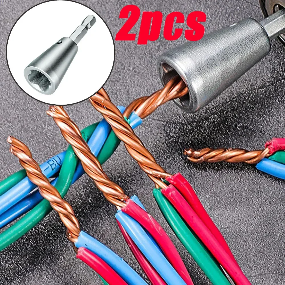 2/1PC Wire Twisting Tools Quickly Twister Electrician Artifact for Power Drill Drivers Twisted Connector Cable Device Multi-tool