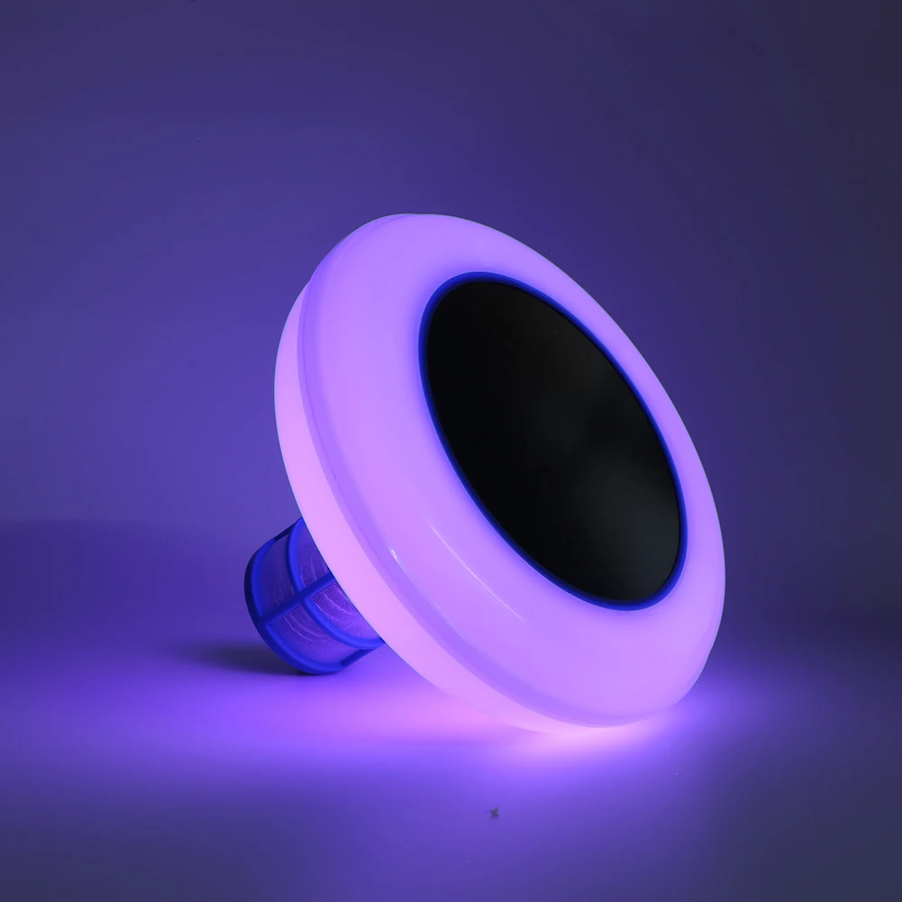 

Solar Powered Copper Pool Ionizer of Multi-Colored LED Night Light Pool Cleaning Purifier for Above Ground Pool Up To 35.000 Gal