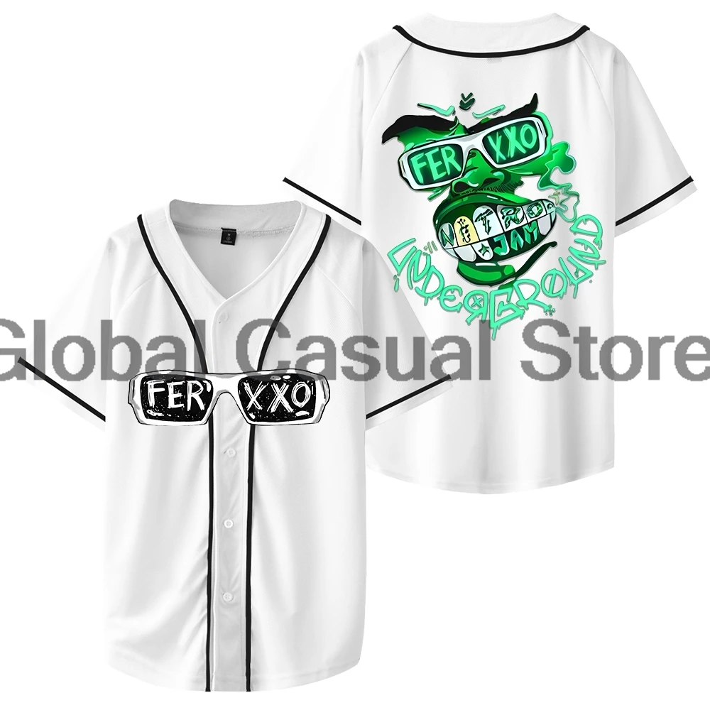 Feid Ferxxo Nitro Jam Underground Merch Jersey Baseball Jacket Shirts Short Sleeve Tee Women Men Streetwear Tops image 2