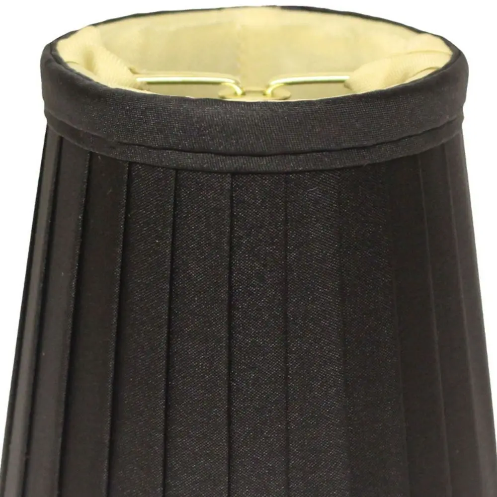 シルクプリーツシャンデリアランプシェード炎クリップフィッティングホワイトリネンシェード天井ペンダント照明器具家の装飾照明