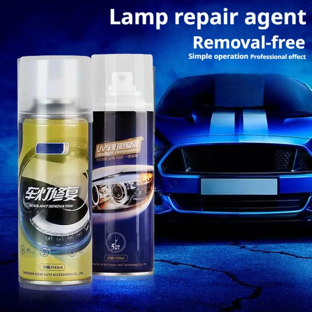 

200mL Car Headlight Restoration Polishing Kits Headlamp Liquid Repair Remove Remover Oxidation Cleaning Polish Scratch Past Y3O7