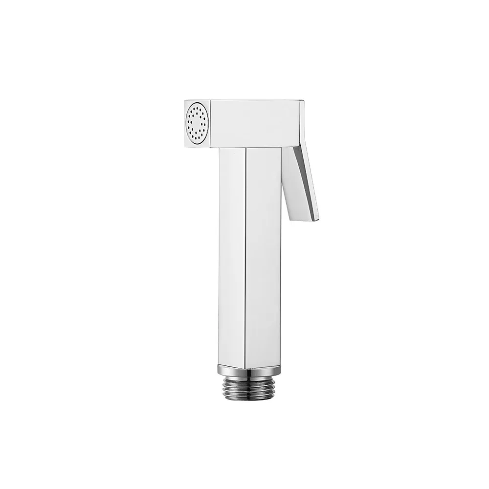 ชุดฝักบัวฉีดชำระแบบมือถือ สีโรสโกลด์ขัดเงา ก๊อกน้ำเย็นเดี่ยว ทำจากทองเหลือง