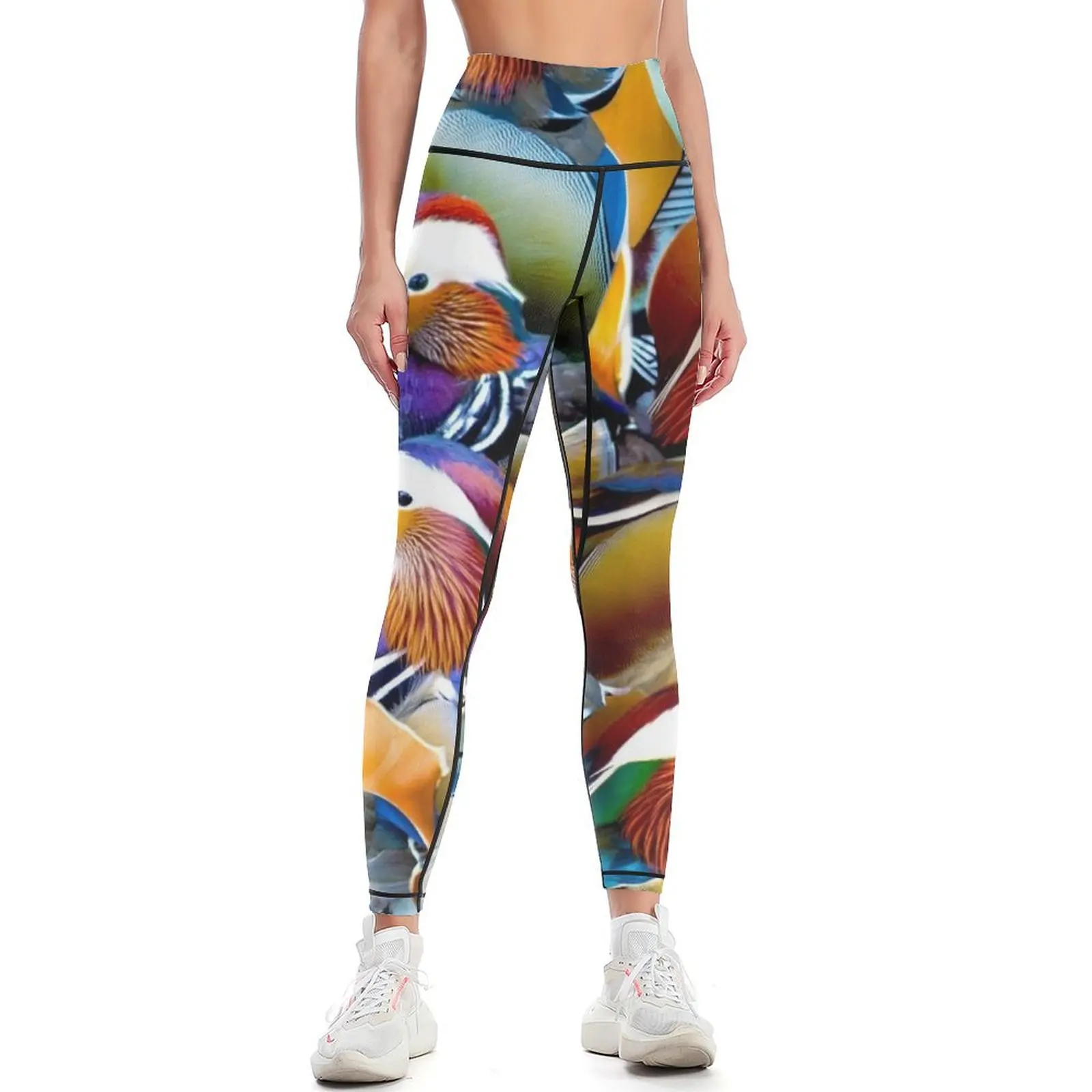 

Mandarin Ducks Leggings Sports pants woman Women sportwear Legging sexy woman gym's clothing Womens Leggings