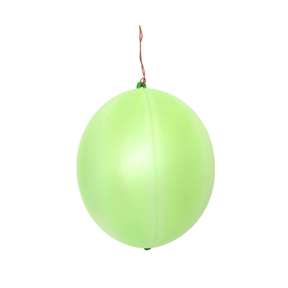 12Pcs Latex Punch Balloons with Handles Energetic Fun Party Decor for Kids Birthday Red Blue Yellow Balloons