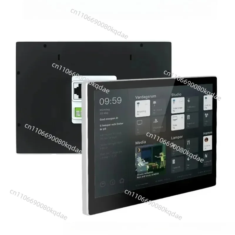 YC‑SM10P 10 Inch IPS Landscape Touch Panel, Android All‑in‑One POE Display, In‑Wall Mount for Home Automation