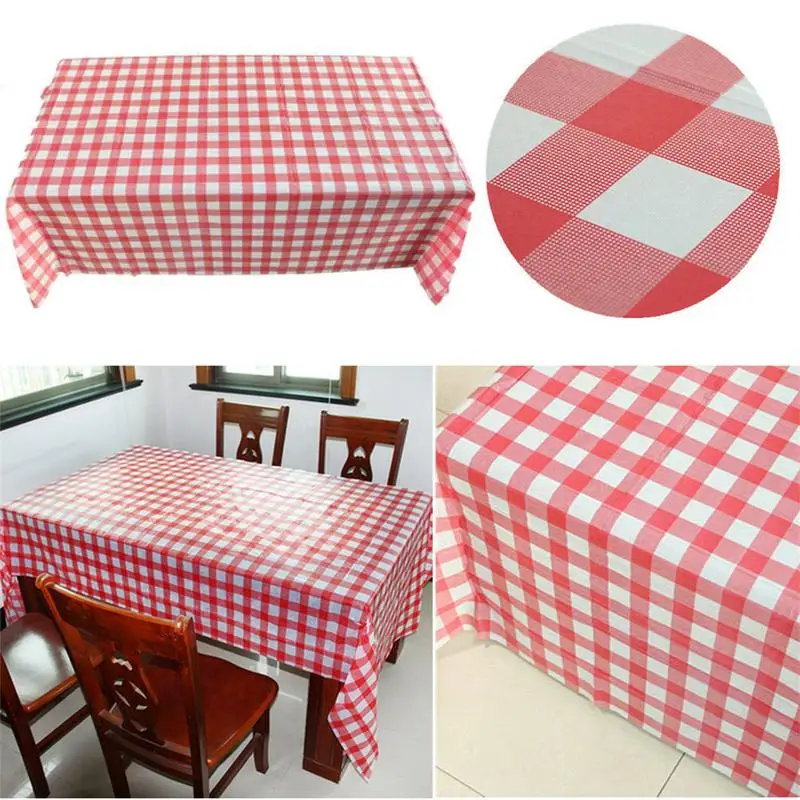 Checkered Tablecloth Wearproof Party Tablecloth Eye-Catching And Impressing Present For Family And Friends