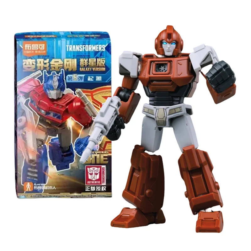 Original Transformers One Building Block Galaxy Version 01-05 Optimus Prime Bumblebee Action Figures Robot Kid Collection Toy