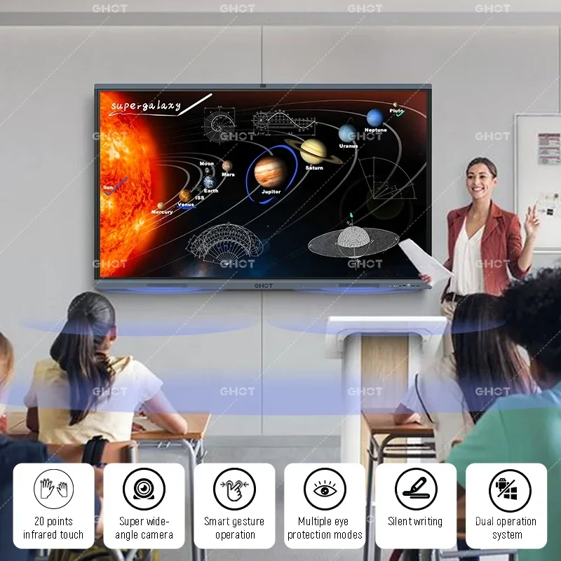 311D2 8 + 128G Smart Panel Digital Display Wholesale Price Interactive Whiteboard 86 Inch Interactive Smart Tablet School