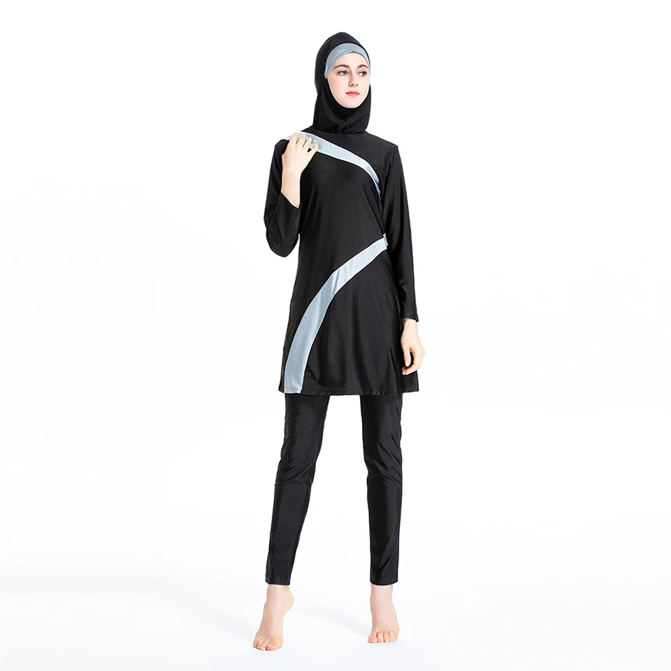 Burkini-roupa de banho muçulmana grande para mulheres, maiô hijab modesto, conjuntos de roupas islâmicas, roupa de banho, vestidos, plus size, moda,