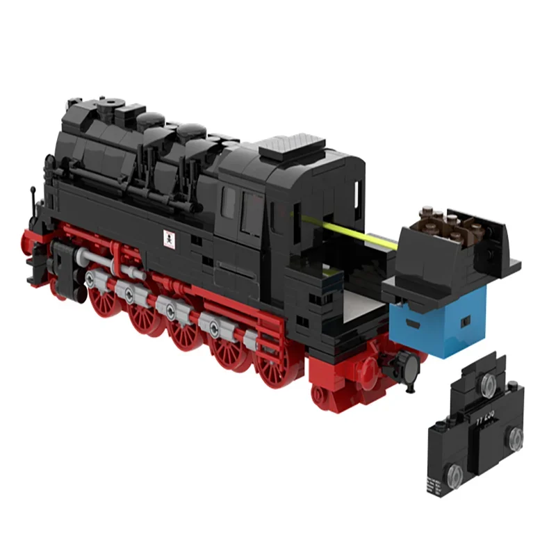 MOC-Railway Train Series Building Bricks, Tijolos, Motor a Vapor, Modelo, Tecnologia, Blocos Modulares, Construção, DIY, Montagem Brinquedo, Presentes, BR99