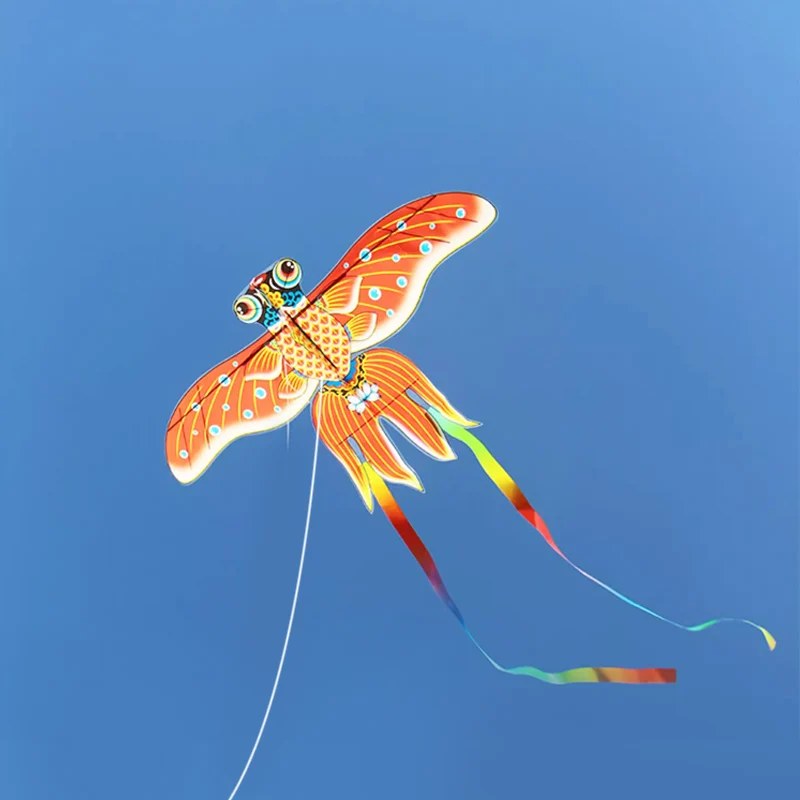 Paradise Bird Cartoon Mini Plastic Speelgoed Vlieger met 40 cm Vissen Vlieger Hengel Kinderen Vlieger Cadeaus voor Kinderen Outdoor Fun Kinderen Speelgoed