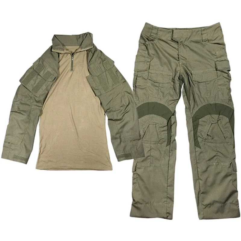 

New 3 Pants Top Shirt Outdoor Training Third-generation Tactical Frog Suit Camouflage Filed Trousers Hiking Hunting Clothes