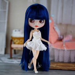 ICY DBS Blyth 스커트 소녀 의상 BJD 화이트 펄 스커트 귀여운 토끼 세트 소녀 선물