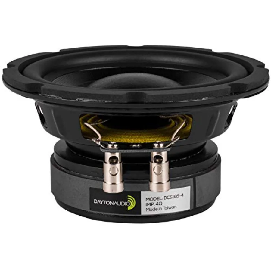 

DCS165-4 6-1/2 Classic Subwoofer for home audio, polypropylene cone, black, high power handling and deep bass response