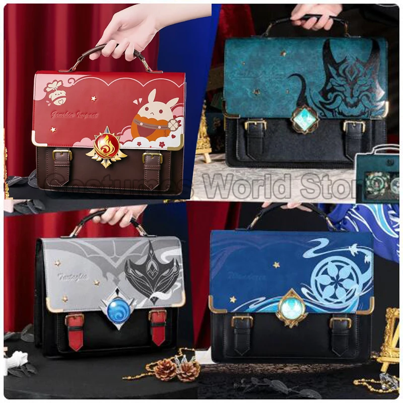 

Game Xiao/Tartaglia/Klee/Wanderer Doujin Bag Cosplay Game Genshin Impact Tartaglia Xiao Klee Itabag School Bag Cosplay Props