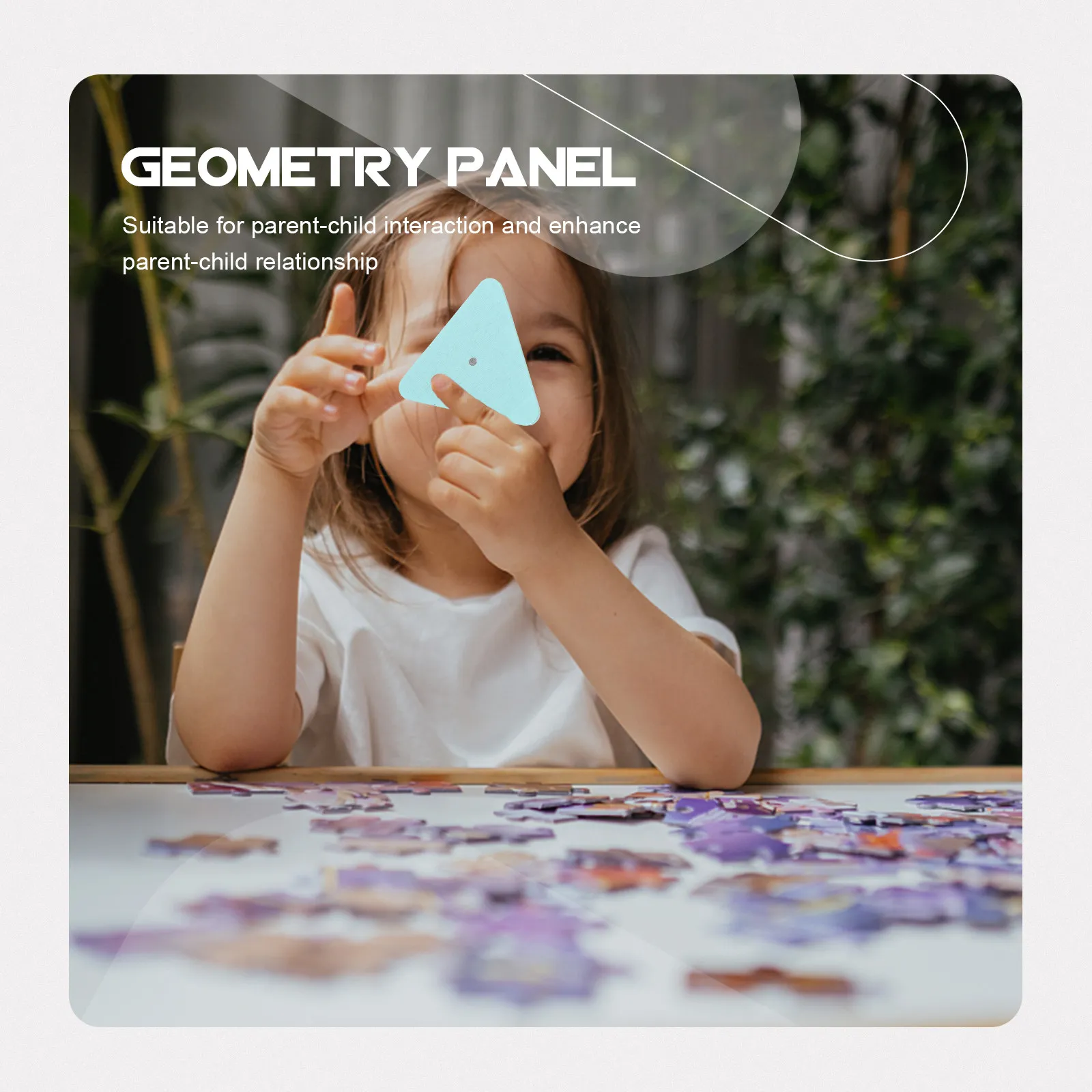 1 ชุด บอร์ดปริศนาไม้รูปทรงเรขาคณิตหลากสี สำหรับการเรียนรู้และพัฒนาสมอง ของเล่นจับคู่รูปทรงสำหรับเด็ก