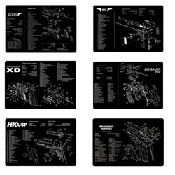1911 P220 P226 P229 XD Cleaning Rubber Mat 17