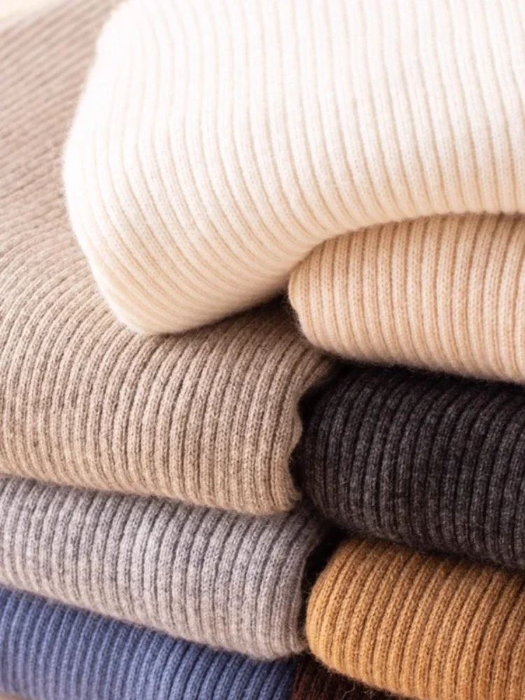 Zjaiss Knitted Soft Pullovers Women Turtleneck Sweater Basic Solid Color Warm Slim Sweaters Women Autumn Winter Casual Jumper