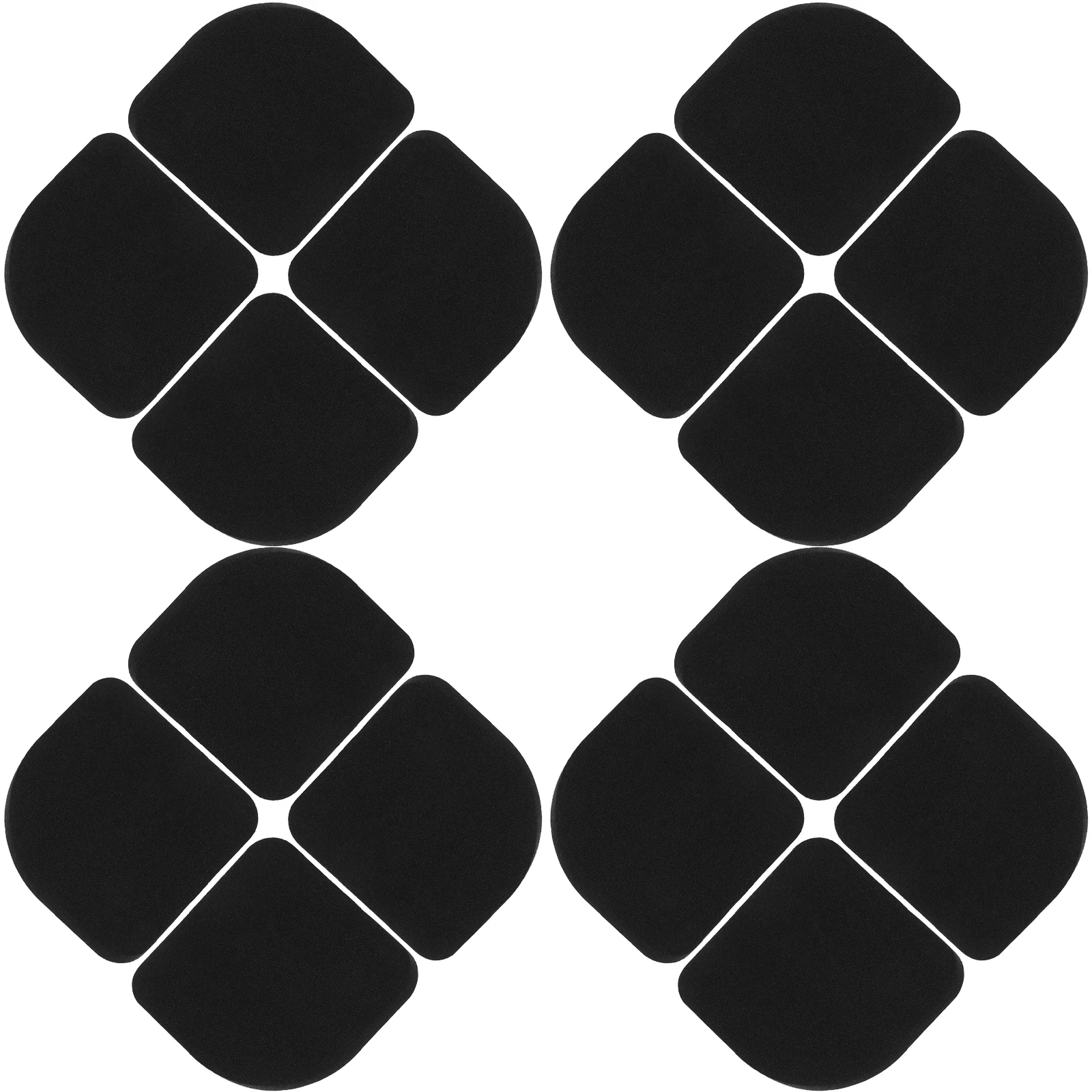 

16Pcs Anti-Slip Furniture Pads Eva Chair Leg Cover Cushions Noise Proof Floor Protection Furniture Feet Stabilizers